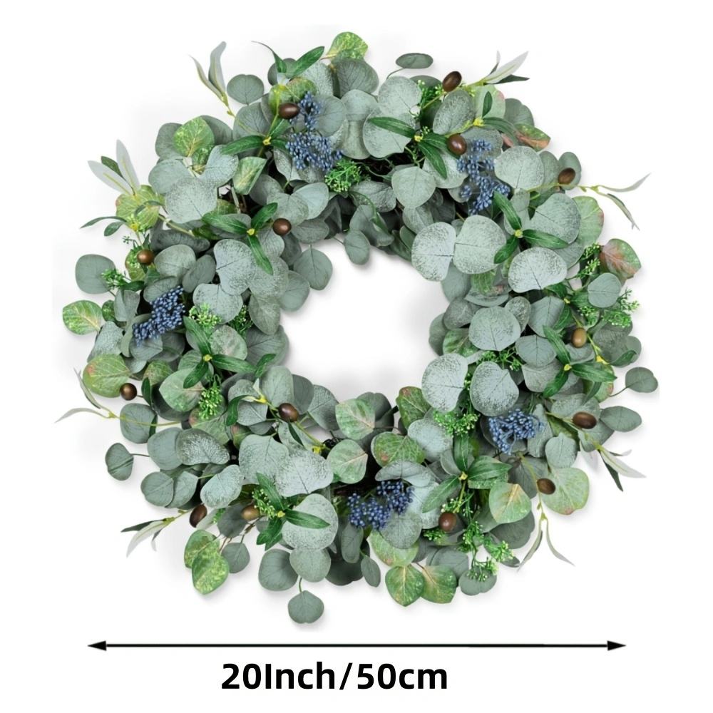 20" Green Handmade  Eucalyptus Wreath
