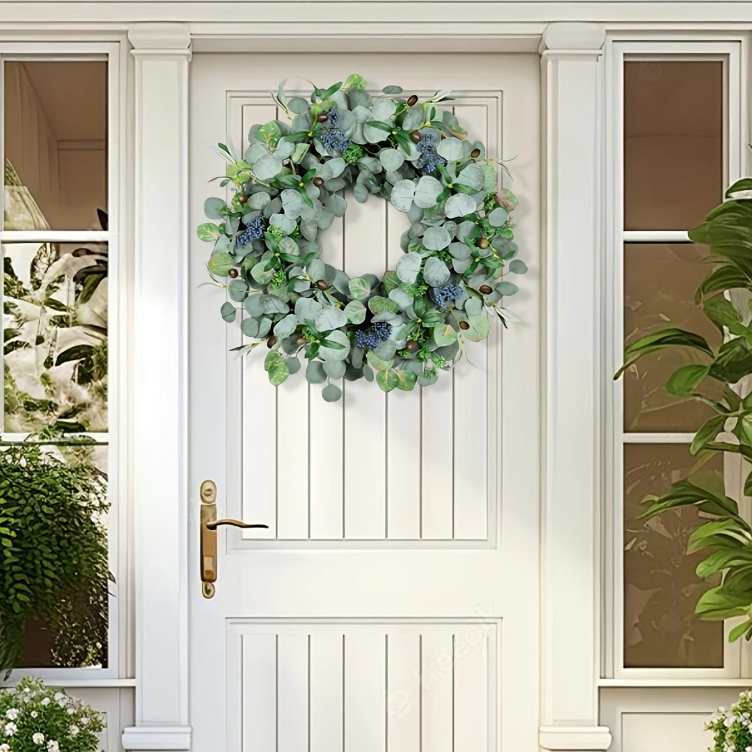 20" Green Handmade  Eucalyptus Wreath