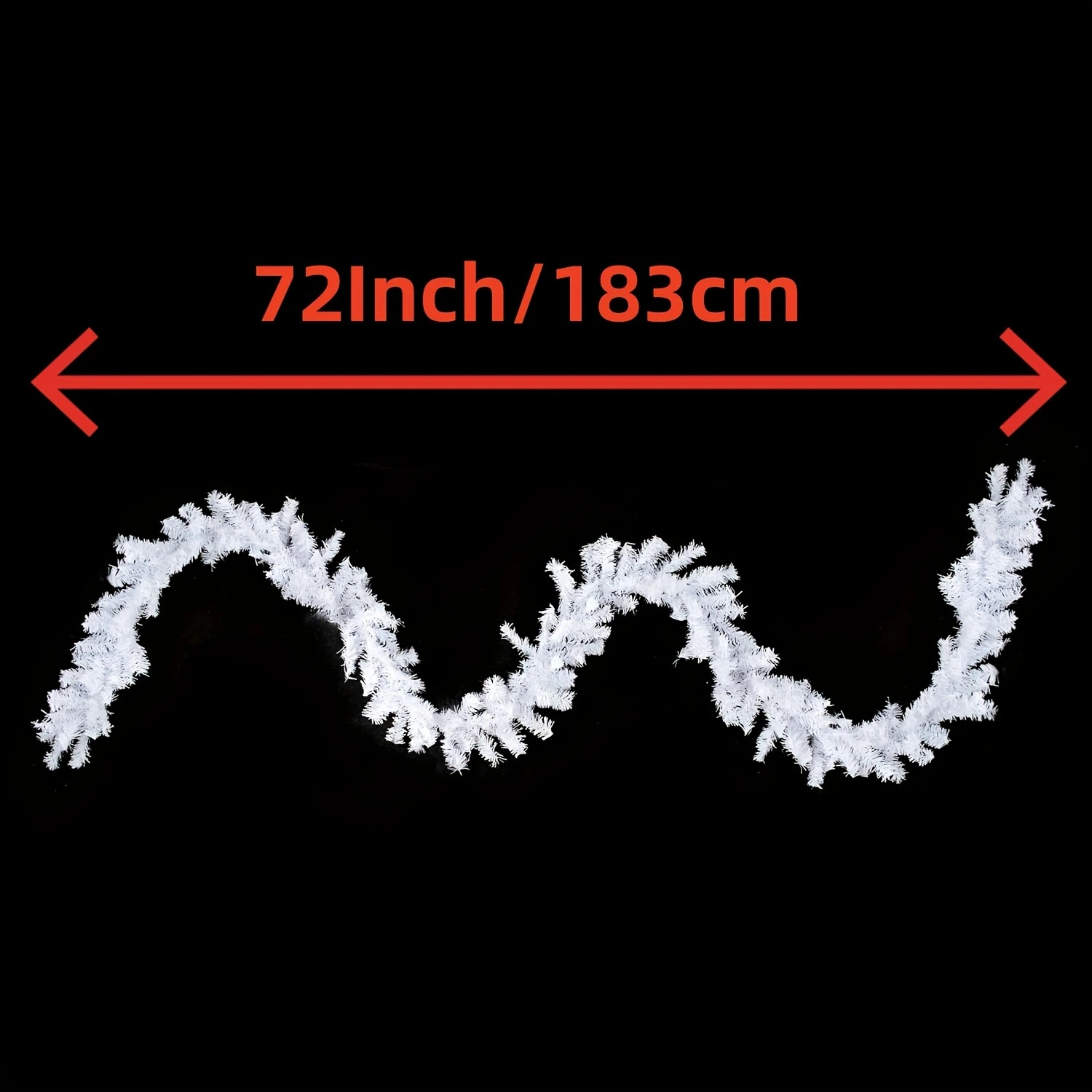 1e714282-85d3-42a5-9556-12aea30cd152.webp 6ft Artificial White Pine Needle Christmas Garland
