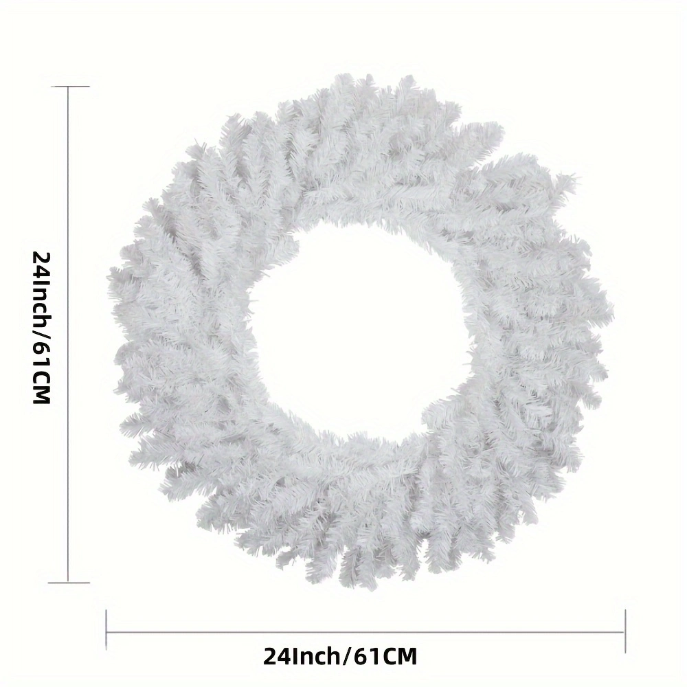 1fdcb075e911d39ee9748ab21992d5da.webp 24" White Pine Needle Christmas Wreath