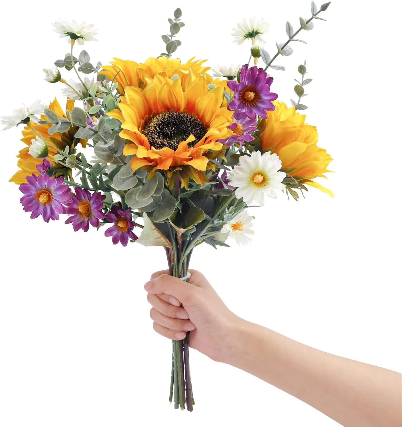 71HSJRIlS1L._AC_SL1500_.webp Artificial Sunflowers Fake Cemetery Flowers for Grave Bouquet