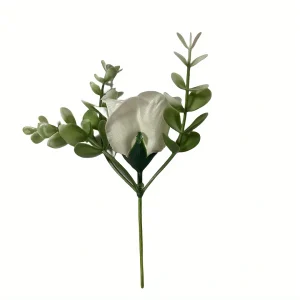 50pcs Ivory White Artificial Roses with Stems