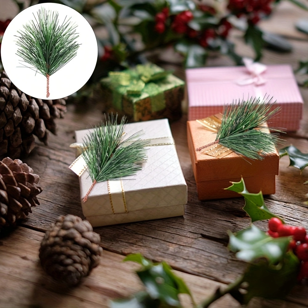 12pcs Artificial Pine Needle Branches