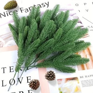 50pcs Artificial Pine Branches