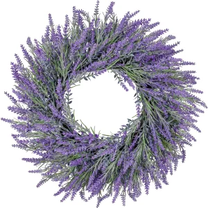 20 Inch Summer Spring Wreaths for Front Door Romance Lavender Wreath
