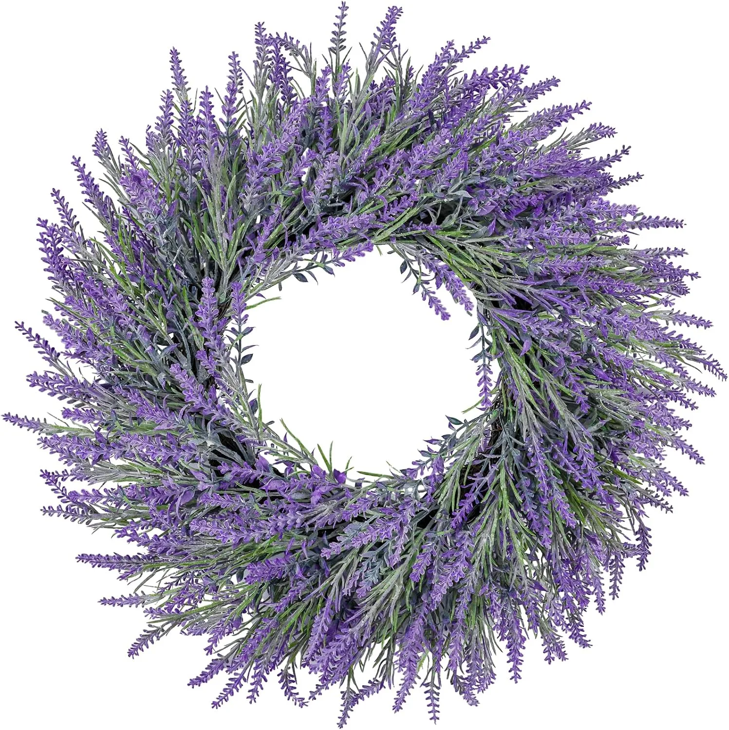 20 Inch Summer Spring Wreaths for Front Door Romance Lavender Wreath