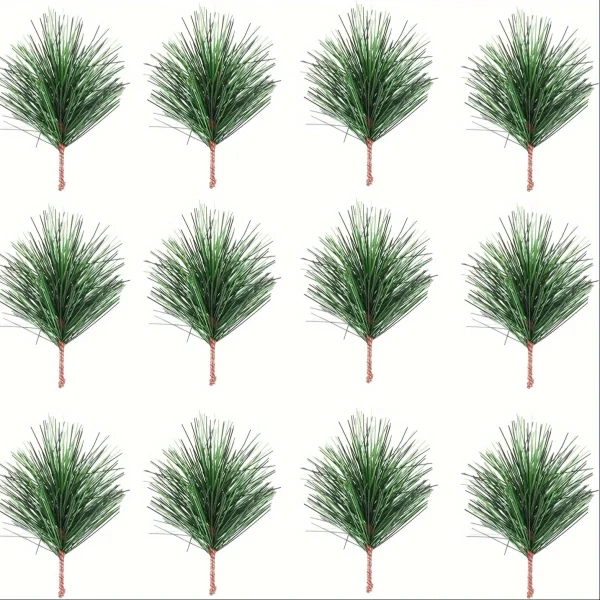 12pcs Artificial Pine Needle Branches