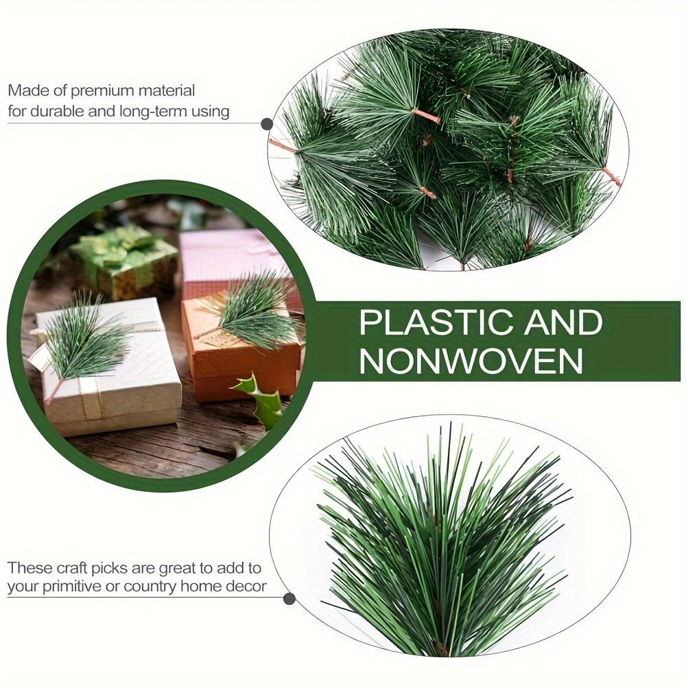 12pcs Artificial Pine Needle Branches