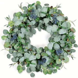 20" Green Handmade  Eucalyptus Wreath