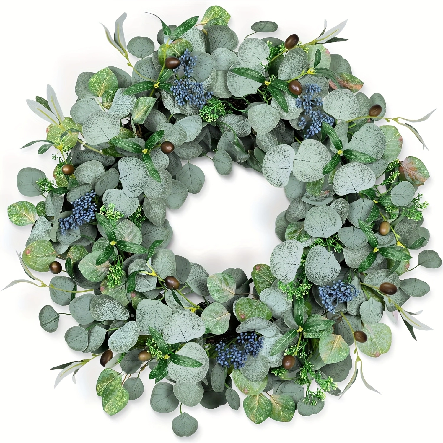 20" Green Handmade  Eucalyptus Wreath