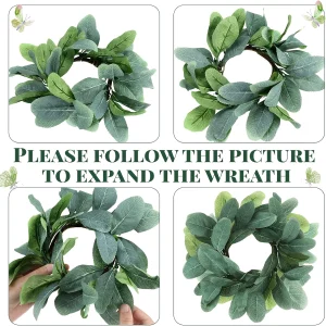 Wedding Eucalyptus Candle Rings