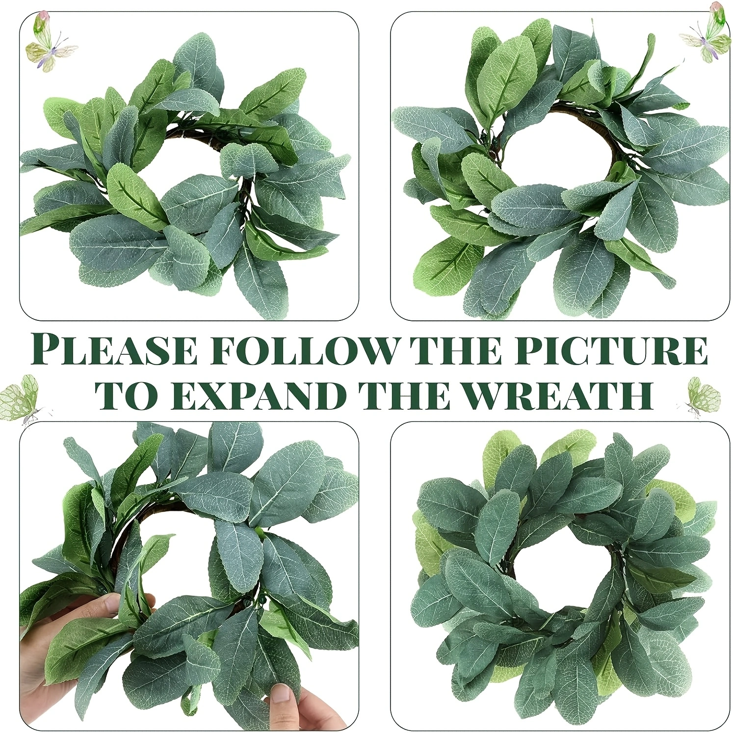 Wedding Eucalyptus Candle Rings