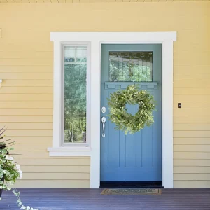 20" Eucalyptus & Olive Leaf Wreath with Berries