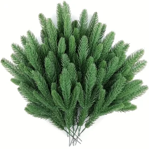 50pcs Artificial Pine Branches
