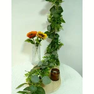6.4ft Artificial Eucalyptus & Grape Leaf Garland
