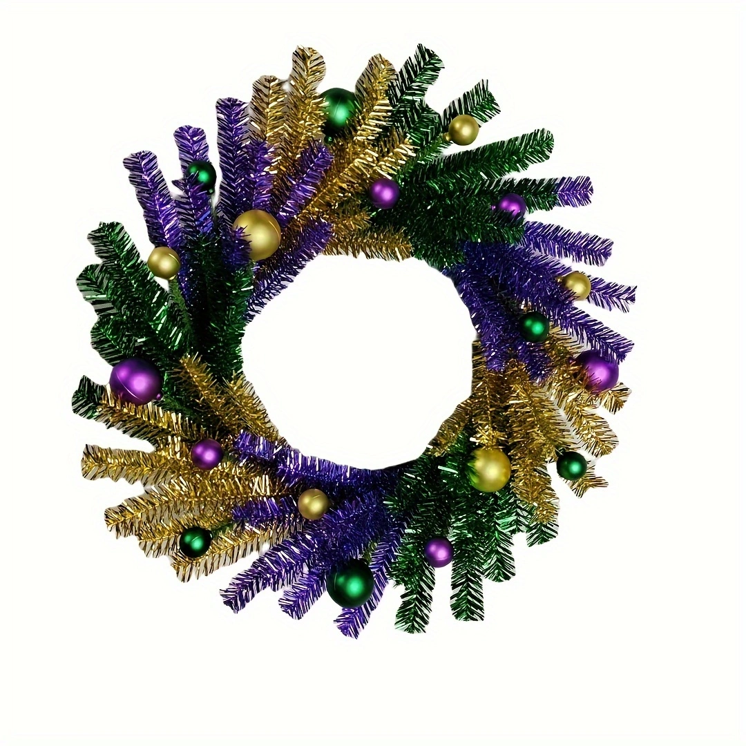 fb6b9456050461d7361eac4c738d70d5.webp 18" Mardi Gras Ball Decoration Wreath