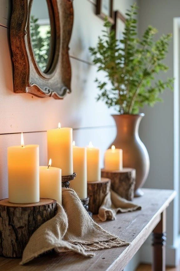 How to Style Candle Rings on Console Tables 3
