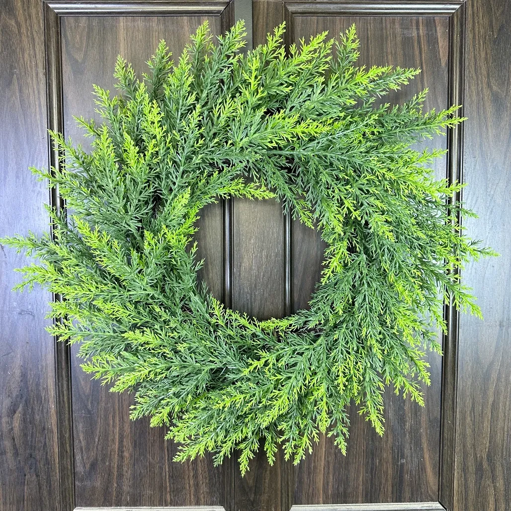 Metal Door Wreath Hanging Examples