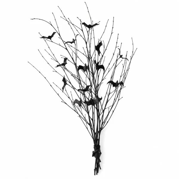 Black Halloween Bat Branch Spray for Vase Decor Black Halloween Bat Branch Spray for Vase Decor
