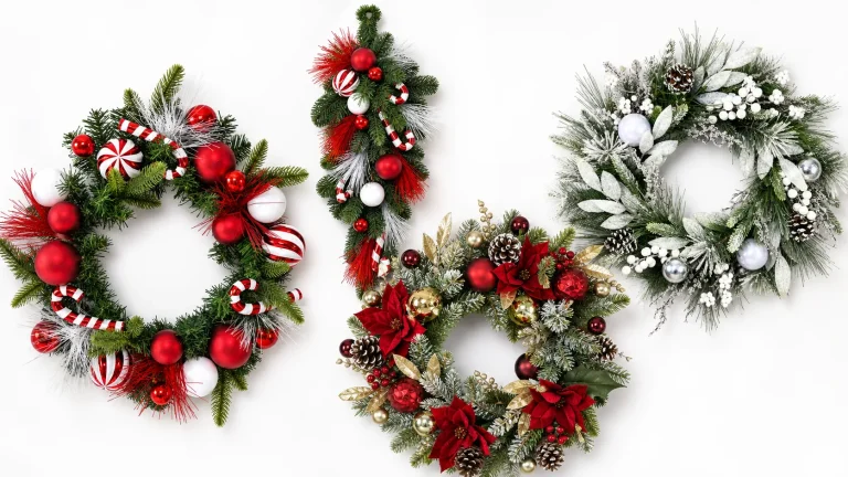 Christmas Wreath vs Christmas Door Swag: How to Choose the Right Holiday Decor for Doors, Walls, and Displays 1