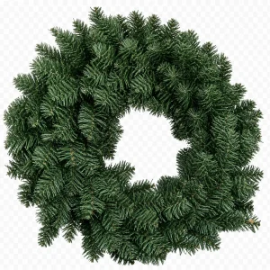 Plain Green Pine Wreath Base